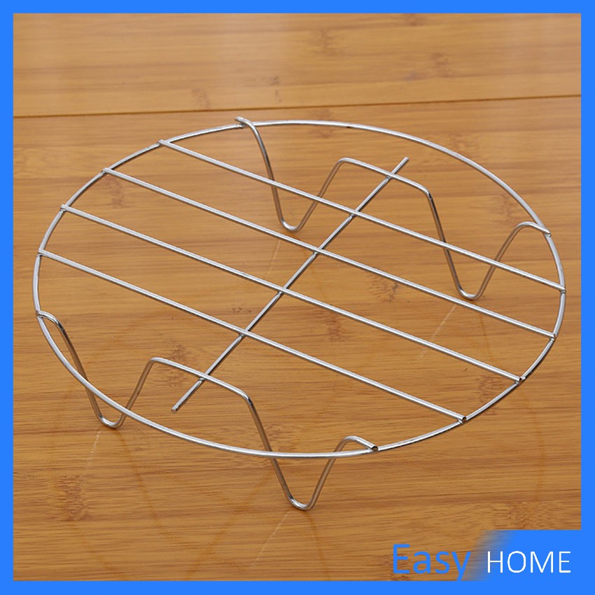 ขาตะแกรงสแตนเลส สำหรับหม้อทอดไร้น้ำมัน ขาตั้งสแตนเลส อุปกรณ์เสริม Single layer steaming rack