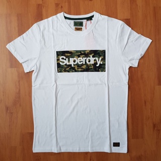 Superdry Core Logo Camo T-Shirt - เสื้อยืด สำหรับผู้ชาย สี Optic