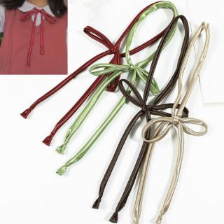 ราคา1pc Japanese Style Cute Solid Color Uniform Bow Tie Rope for Student Girls Uniform Accessories
