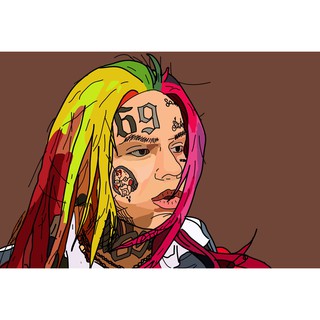 โปสเตอร์ 6ix9ine เทคาชิ ซิกซ์ไนน์ Tekashi69 Poster Hip hop Hiphop ฮิปฮอป rapper แร็ปเปอร์ ของขวัญ โปสเตอร์ฮิปฮอป