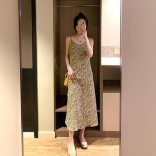 flower long korean dress