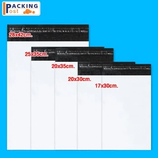 [พร้อมส่ง] 100ใบ ถุงไปรษณีย์ ซองไปรษณีย์ ซองพัสดุ ถุงพัสดุ ขนาด 17x30,20x30,20x35,25x35,28x42,23x32+5 cm.