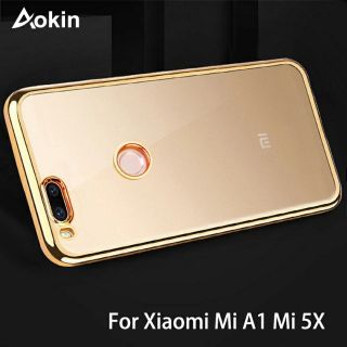 Xiaomi Mi 5x /A1 Ultra Thin Gold Plating Crystal Clear Phone Case