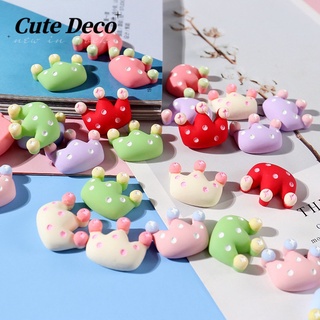 【CuteDeco】มงกุฎการ์ตูนน่ารัก (8 สี) มงกุฎสีส้ม / มงกุฎสีฟ้า / มงกุฎสีชมพู จี้กระดุม Crocs / Jibbitz น่ารัก Croc รองเท้า DIY / วัสดุเรซิน เสน่ห์ สําหรับ DIY / อุปกรณ์ผม