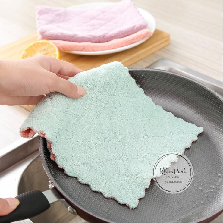 ผ้าอเนกประสงค์ เช็ดโต๊ะ ขี้ริ้ว เช็ดจาน ทำความสะอาด 12*24 cm kp99