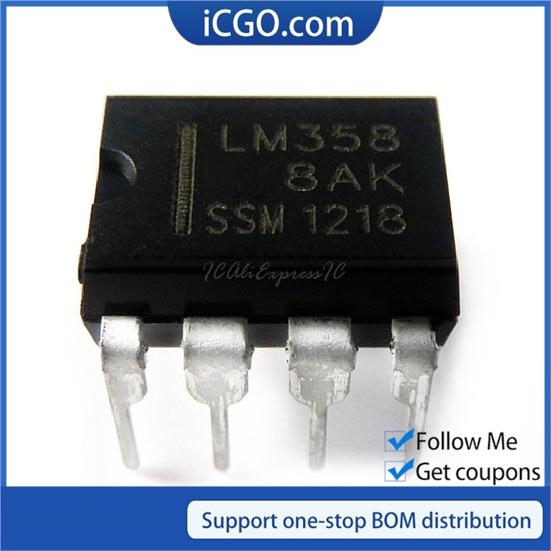 ชิป ICs อิเล็กทรอนิกส์ 50 ชิ้น LM358N LM358N LM358 Linear