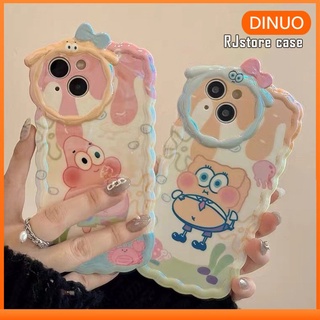 Dinuo- เคสโทรศัพท์มือถือ ลายการ์ตูนสพันจ์บ็อบ สําหรับ Apple iPhone14 13 12 11promax xs xr