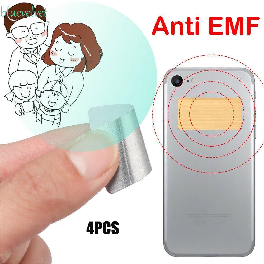 BLUEVELVET 4pcs Anti Radiation Sticker Laptop EMF Protection Anti Radiation Protector Sticker EMF Blocker Negative Ions Electronic Devices Mobile Phones Quantum Shield Phone Protector Sticker/Multicolor