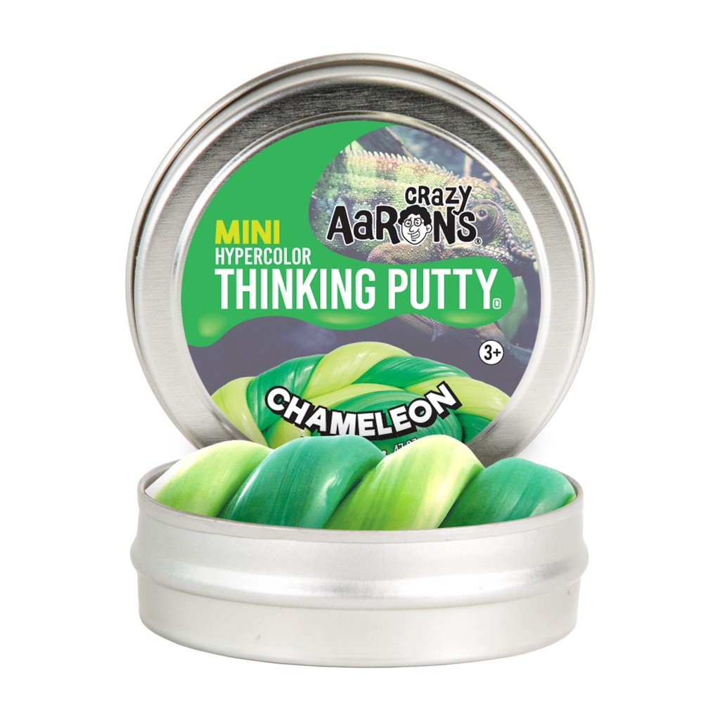 Crazy Aaron's Thinking Putty รุ่นเปลี่ยนสีตามอุณหภูมิ Chameleon สีเขียว ขนาด 2 นิ้ว