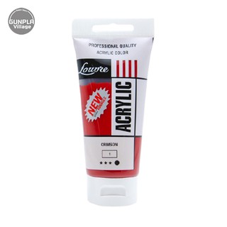 Louvre Acrylic 001 Crimson 80 ml 8851596080011 (สี)