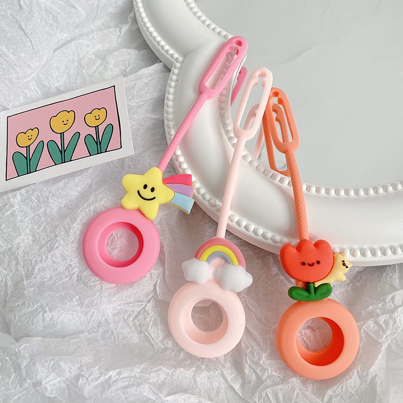 จี้การ์ตูน เคสป้องกัน Apple AirTag airtags เคส AirTag จี้สัตว์ airtag จี้แมว