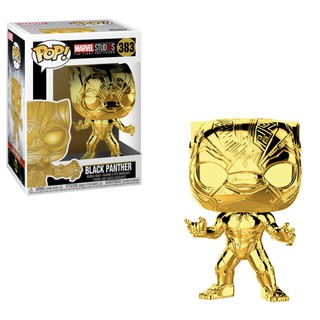 {IN-STOCK} Funko Pop! MARVEL : Marvel Studio Gold Chrome : Black Panther #383