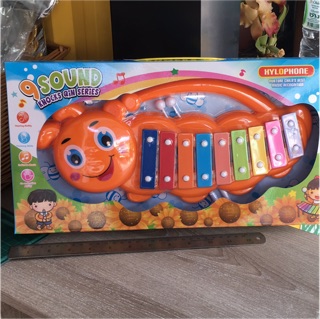 xylophone เครื่องดนตรี สำหรับคณหนู  (สีส้ม)