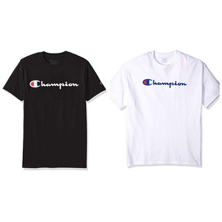 [ของแท้ 100%] เสื้อยืด Champion Classic Jersey Script Tee แฟชั่น