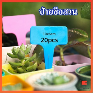 ป้ายพลาสติก mini ป้ายชื่อแคคตัส ป้ายชื่อสวน ป้ายไม้ดอกไม้  garden label