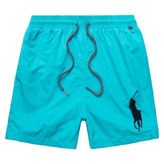 มาใหม่ Ralph Lauren Elastic Waist Shorts ชายหาดกางเกงขาสั้นผู้ชายฤดูร้อนใหม่ผู้ชายกางเกงห้าจุดกางเกงแฟชั่นสาเหตุกางเกงขา