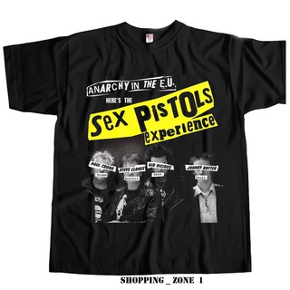 T-shirt เสื้อยืด พิมพ์ลาย Sex Guns Experience World Tour สไตล์พังก์ร็อค สําหรับผู้ชาย S-5XL