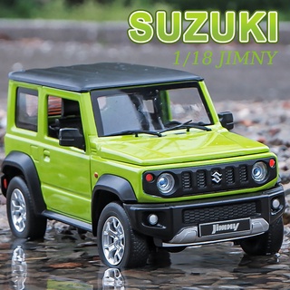 โมเดลรถยนต์ Suzuki Jimny diecast 1/18 โลหะผสมสังกะสี ของขวัญวันเกิด สําหรับเด็กผู้ชาย 3 ปีขึ้นไป