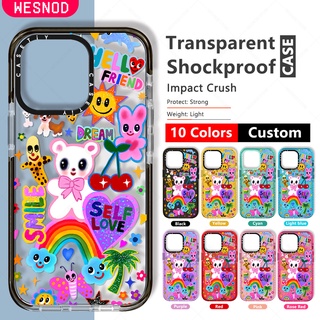 แฟชั่นใสแข็งกันกระแทกไอโฟนCasetify เคสโทรศัพท์มือถือ ลายสติกเกอร์กรีดร้อง สําหรับ For iPhone 11 13 Pro Max Se2020 7 8 Plus X Xs Max Xr 12 Miniนิ่มซิลิโคนใส TPU ยี่ห้อบางปกป้องฝาปิดคุณภาพสูง