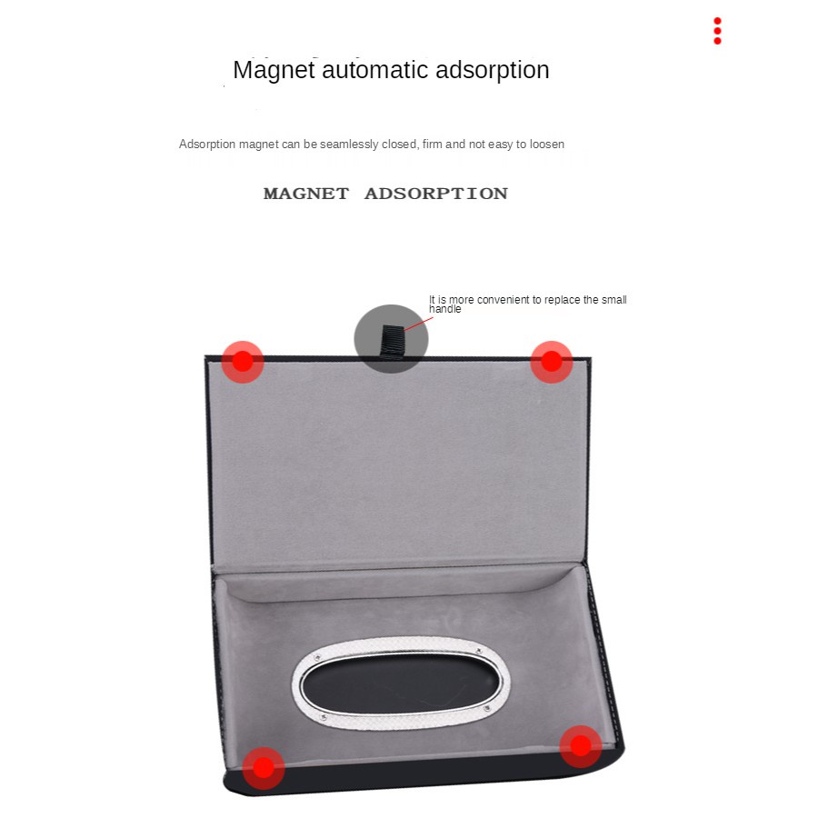 (กล่องทิชชู่) กล่องทิชชู่หนัง คุณภาพสูง สําหรับ Volvo Truck 940 S80 XC60 S40 XC40 XC90 S60 850 240 V40 S70 V50 740 XC40 V70 FM FM 12 - รูปที่ 3