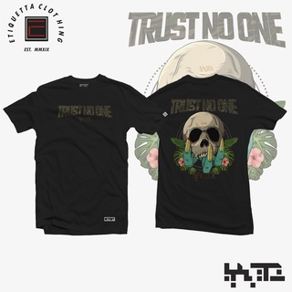 Xtraterrestrial - Trust no one ฤดูร้อนแขนสั้นเสื้อยืดการ์ตูนญี่ปุ่นอะนิเมะหลวมป่าคู่รักชายและหญิงสามารถสวมใส่ได้