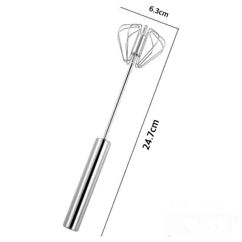 ที่ตีไข่สแตนเลส 10นิ้ว 12นิ้ว กึ่งอัตโนมัติ ที่ตีไข่แบบมือกด ตะกร้อตีไข่ อุปกรณ์ผสมอาหาร  ที่ตีไข่กึ่งอัตโนมัติแบบมือกด - รูปที่ 5
