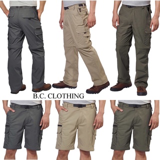 กางเกง Outdoor  BC Clothing Convertible Stretch Cargo Pants   *ขายาว-ถอดขาเป็นขาสั้น *เนื้อผ้า STRETCH *ยืดหยุ่น ใส่สบาย