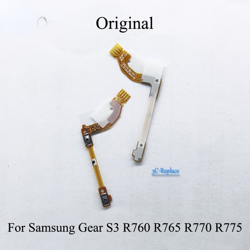 สําหรับ Samsung นาฬิกาเกียร์ S3 R760 R765 Frontier R775 สมาร์ทนาฬิกาเปิด/ปิดปุ่มปุ่มปรับระดับเสียง Flex สายริบบิ้นอะไหล่