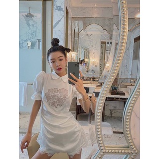 เซ็ต2 ชิ้น เสื้อตัวยาวกึ่งเดรส ทรงคอปก เนื้อผ้าอย่างดี