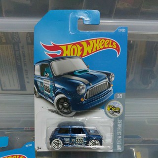 รถเหล็ก Hot wheels MORRIS MINI 333 น้ำเงิน (lb004)