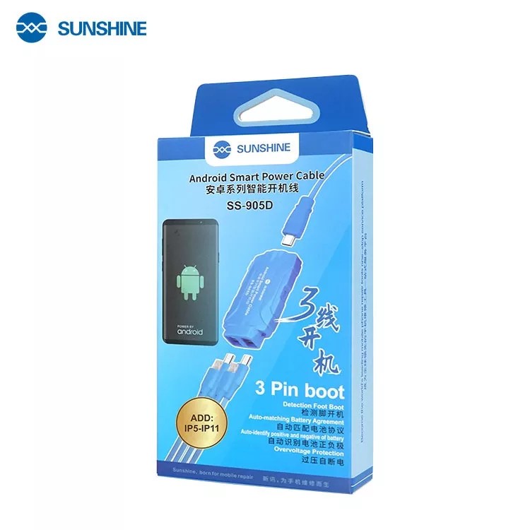 สายซัพพลาย sunshine SS-905D สำหรับ Android+iPhone i4/4S/i5/5S/5SE/5C/i6/i6S/i6+/i6S+/i7/i7+/i8/i8+/X