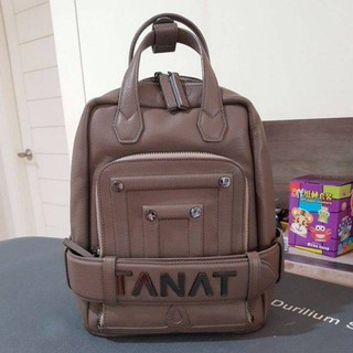 กระเป๋าเป้หนังแท้ Tanat สีโอวัลติน