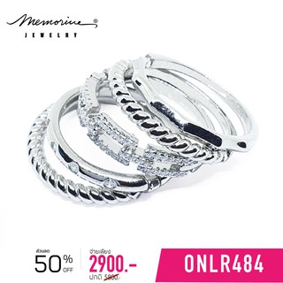 Memorine Jewelry แหวนเงินแท้ 925 ฝังเพชรสวิส (CZ) : ONLR484