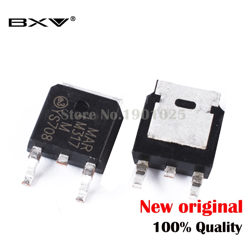 10PCS LM317M LM317 TO252 SOT LM317MDT ตัวควบคุมแรงดันไฟฟ้า SMD IC ใหม่