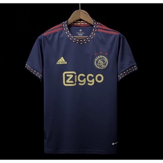 เสื้อกีฬาแขนสั้น ลายทีมชาติฟุตบอล Ajax Amsterdam away kit 2022 23 คุณภาพสูง สําหรับผู้ชาย