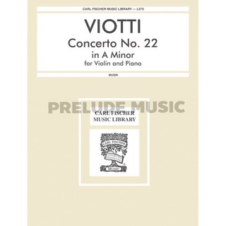 (Violin and Piano)Concerto No. 22 In A Minor (L575)