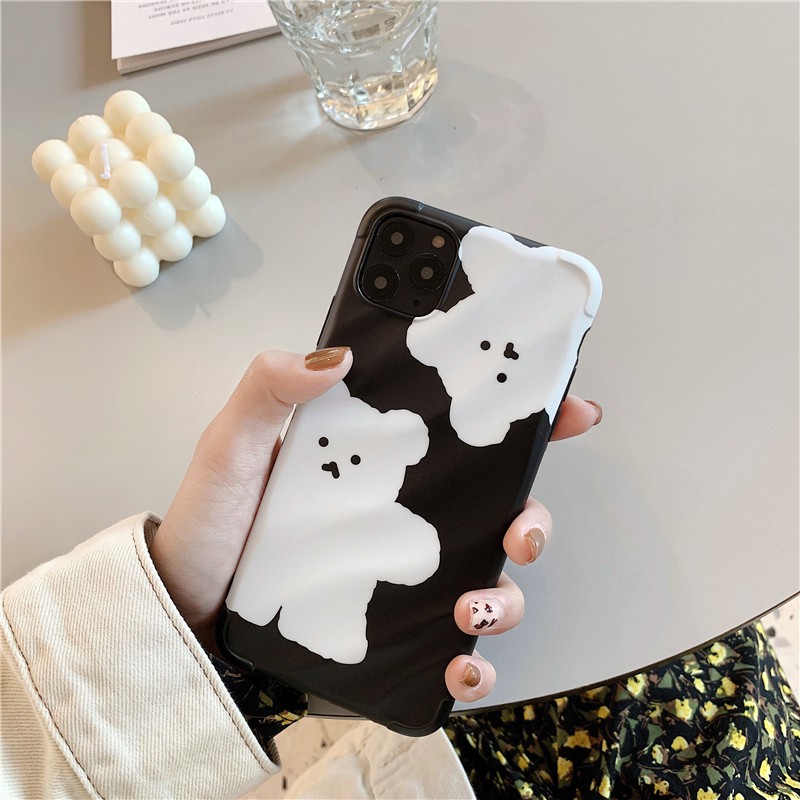 Korean style bear soft shell 11Pro Max Apple X / XS / XR mobile phone shell iPhone7p / 8plus female personality creative