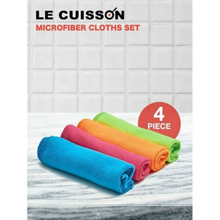 LE CUISSON ชุดผ้าไมโครไฟเบอร์ 4 ชิ้น 30×30ซม.