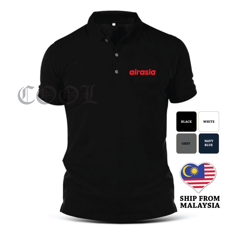 Airasia Capital A Polo Tee เสื้อยืดปักโลโก้ EDR-146