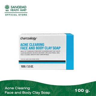 Charcoalogy Acne Clearing Face and Body Clay Soap 100 g