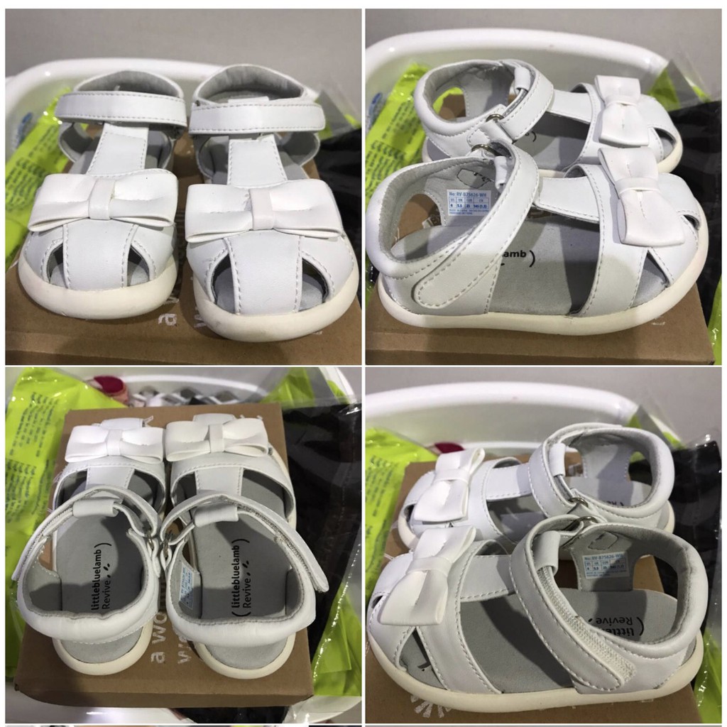 Little Blue Lamb - รองเท้าเด็ก ไซส์ 14.3 cm. รุ่น RV-B75626-WH สีขาว