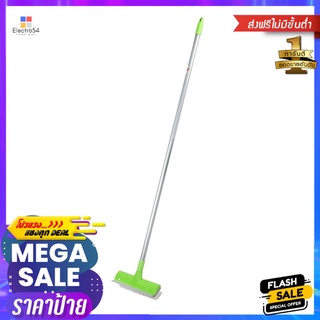 แปรงขัดพื้นไนลอนพร้อมที่ปาดน้ำ SCOTCH-BRITE SUPER BROOM 9 นิ้ว สีเขียวNYLON FLOOR BRUSH AND SQUEEGEE SCOTCH-BRITE 9" GRE