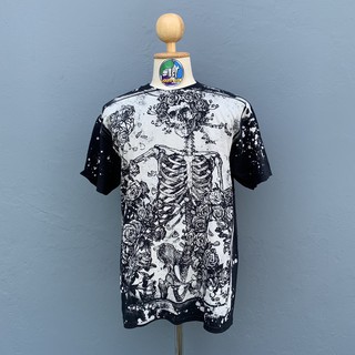 WOODCUT HAVOK เสื้อยืดแบรนด์ Liquid Blue ของแท้ 100%