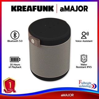 KREAFUNK aMAJOR ลำโพงไร้สาย (TWS) เล่นเพลงได้นานถึง 40 ชม. รองรับการชาร์จแบบไร้สายและ Voice Assistant รับประกันศูนย์ไทย 1 ปี