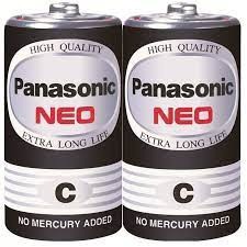 ถ่าน Panasonic Neo C 1.5V สีดำ แพคคู่ ของใหม่ ของแท้