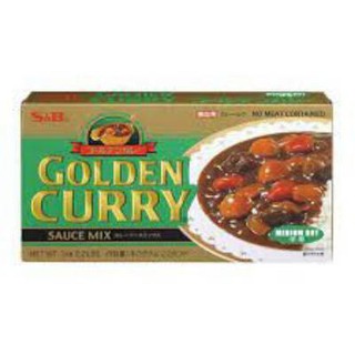 S&amp;B เครื่องแกงกะหรี่ GOLDEN CURRY SAUCE MIX MEDIUM HOT ขนาด 1 กก.