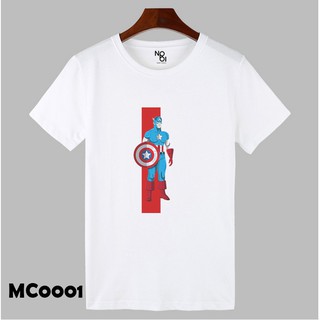 เสื้อยืดแฟชั่น เสื้อยืดลายการ์ตูน Marvel เสื้อลาย Avenger เสื้อยืดสั่งทำ