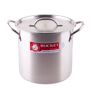 จรวด หม้อต้มสตูว์ทรงสูง ขนาด 26 ซม.  Clay pot stew, size 26 cm.