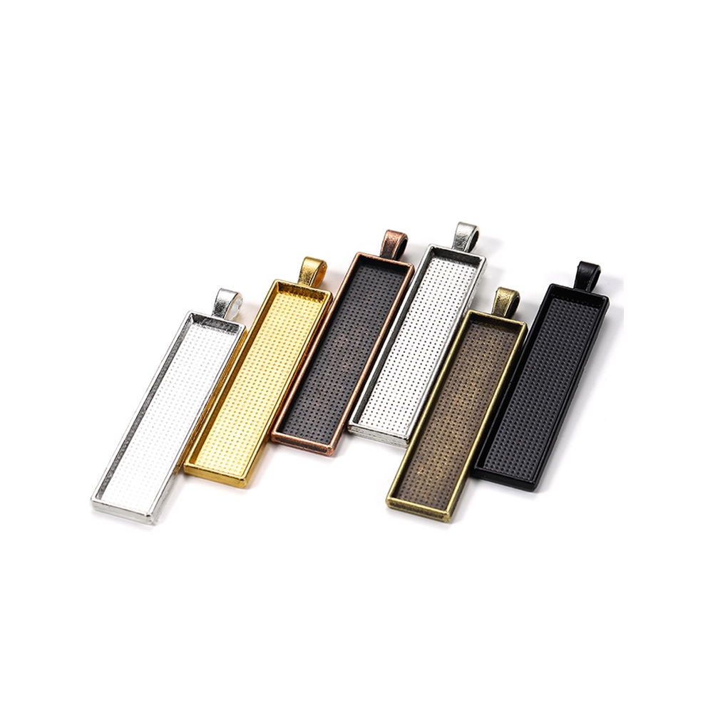 จี้เครื่องประดับสีทองสีเงิน 10x50 มม . 5 ชิ้น / ล็อต - รูปที่ 3