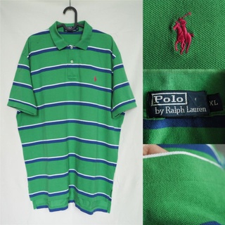 เสื้อคอปกมือสอง Polo Ralph Lauren วินเทจแท้ สวยมาก ไซส์ XXL